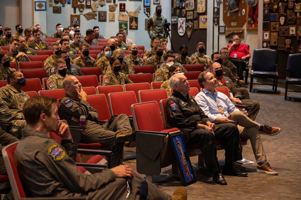 Retired Col. John “JB” Stone visits Nellis AFB to give out Red Flag-Nellis award