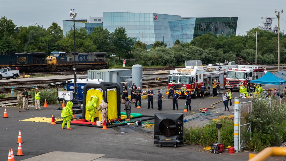 Philadelphia Fire and Task Force 46 conduct Urban Search and Rescue Training at NRG Station