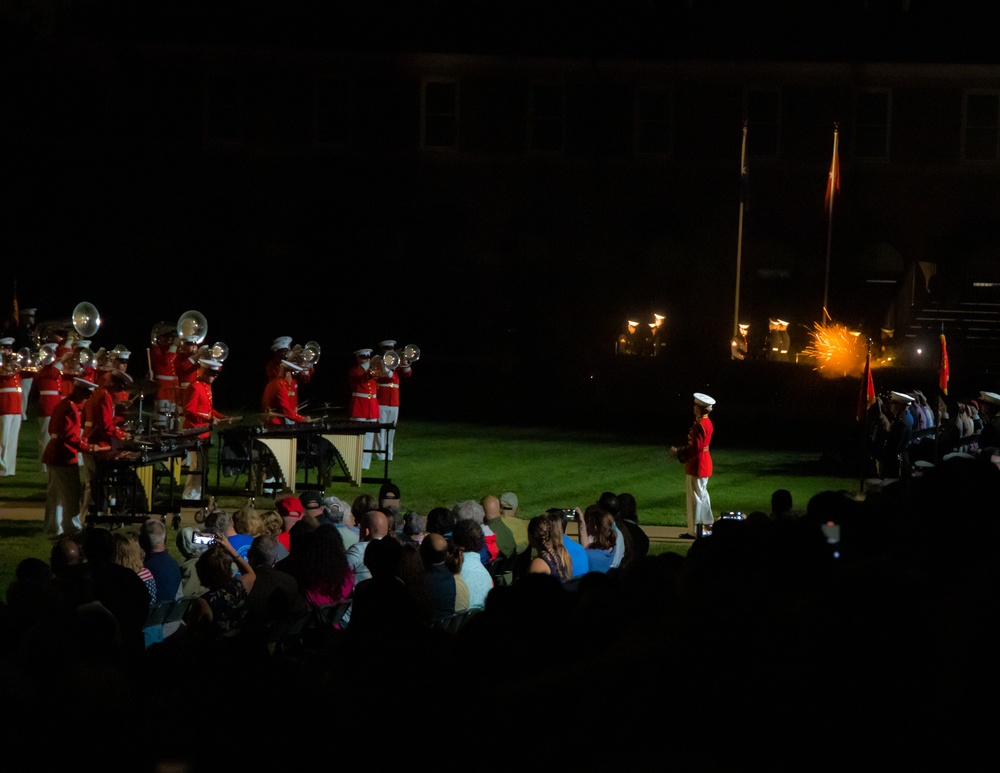 Marine Barracks Washington performs another incredible evening parade.