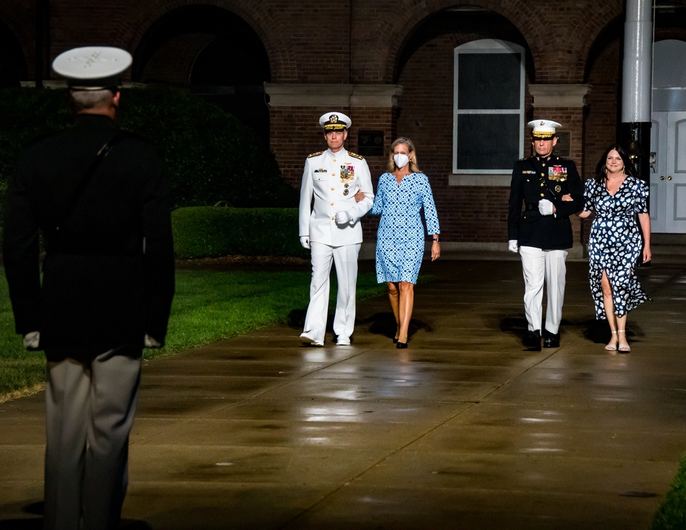 Marine Barracks Washington performs another incredible evening parade.