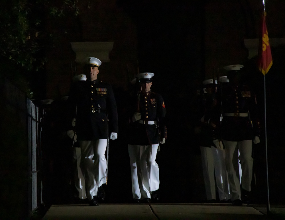 Marine Barracks Washington performs another incredible evening parade.