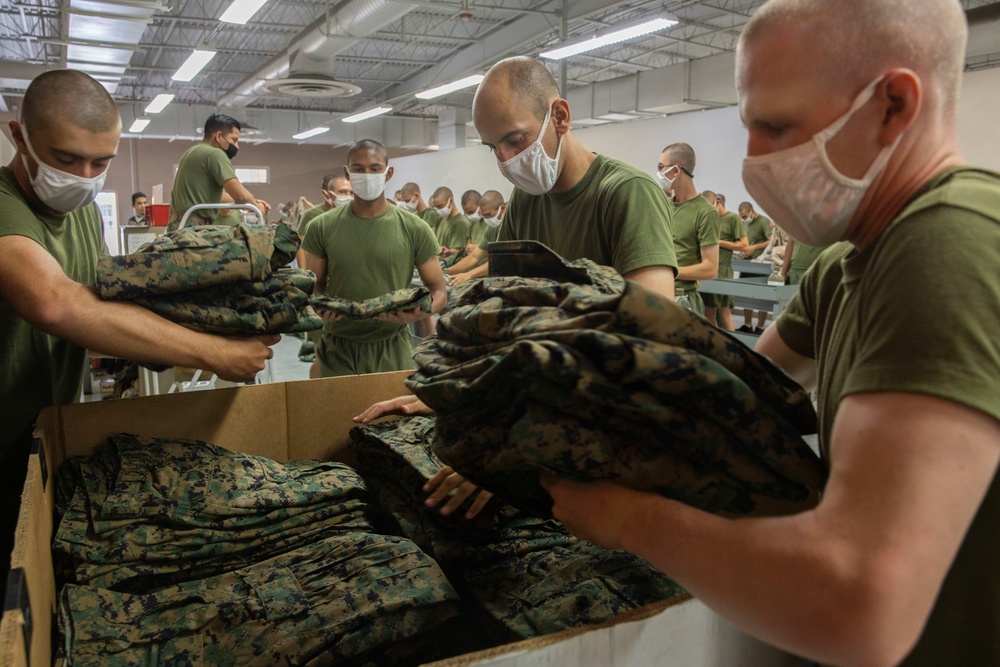 Charlie Company Initial Uniform Fitting