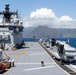 UH-1Y Venom and AH-1Z Viper refuel on HMAS Canberra