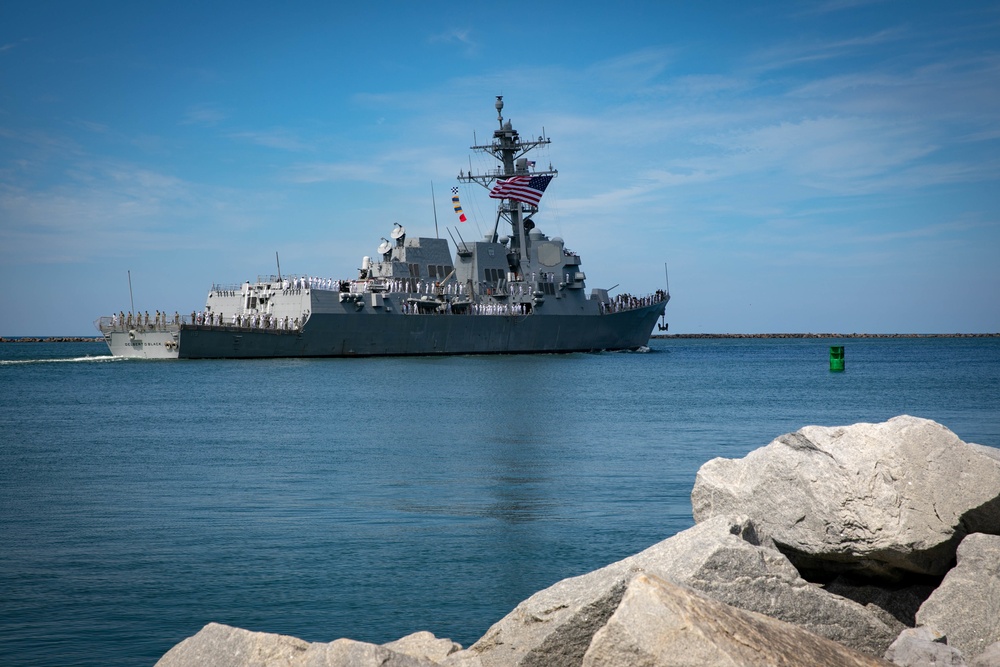 USS Delbert D. Black Departs for Deployment