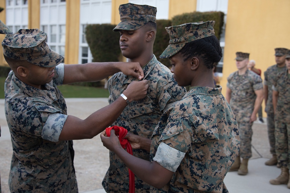 Cpl. Whiteside Promotion Ceremony