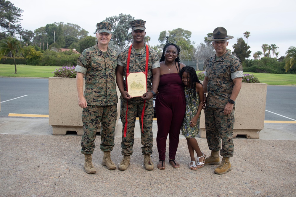 Cpl. Whiteside Promotion Ceremony