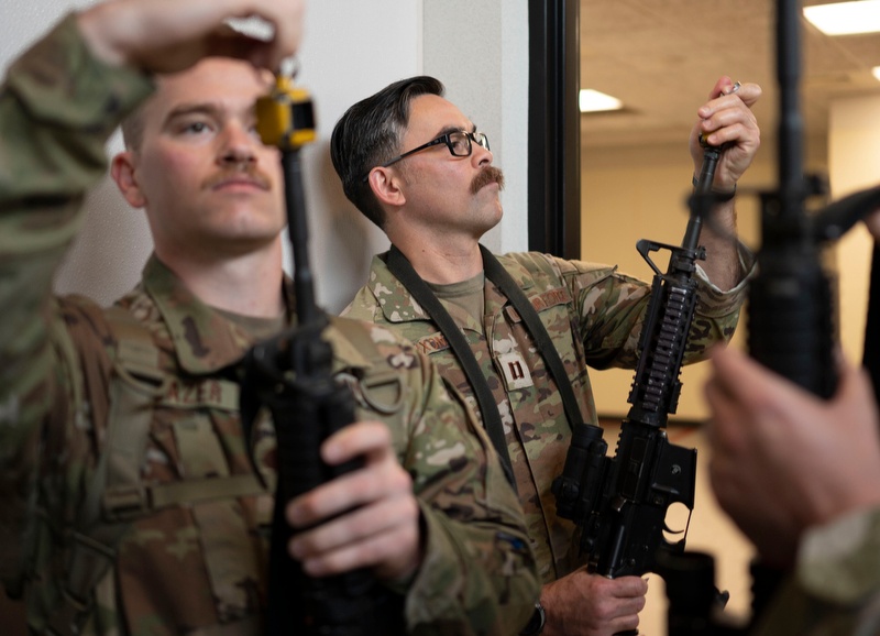 Field Craft Hostile Airmen Inprocess and Gear Up for Training
