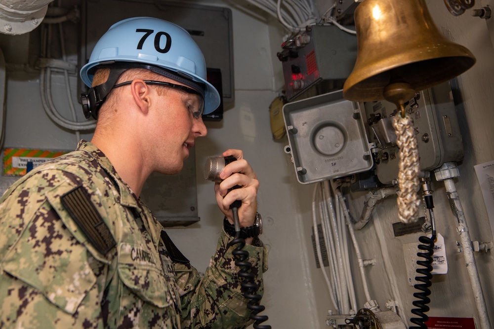 USS Carl Vinson (CVN 70) Sailor Stands Watch