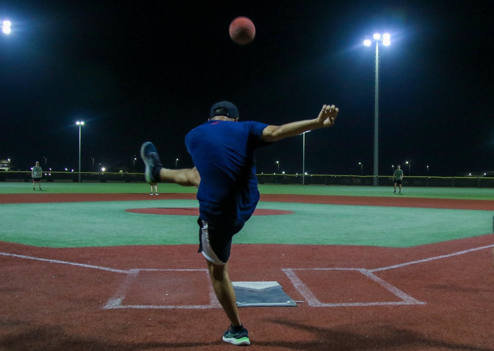 35th Infantry Division Morale Boosting Kickball Game