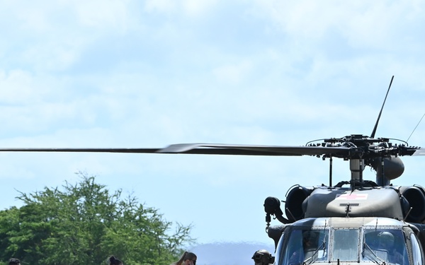 Transporting of Simulated Casualties to HADR Camp