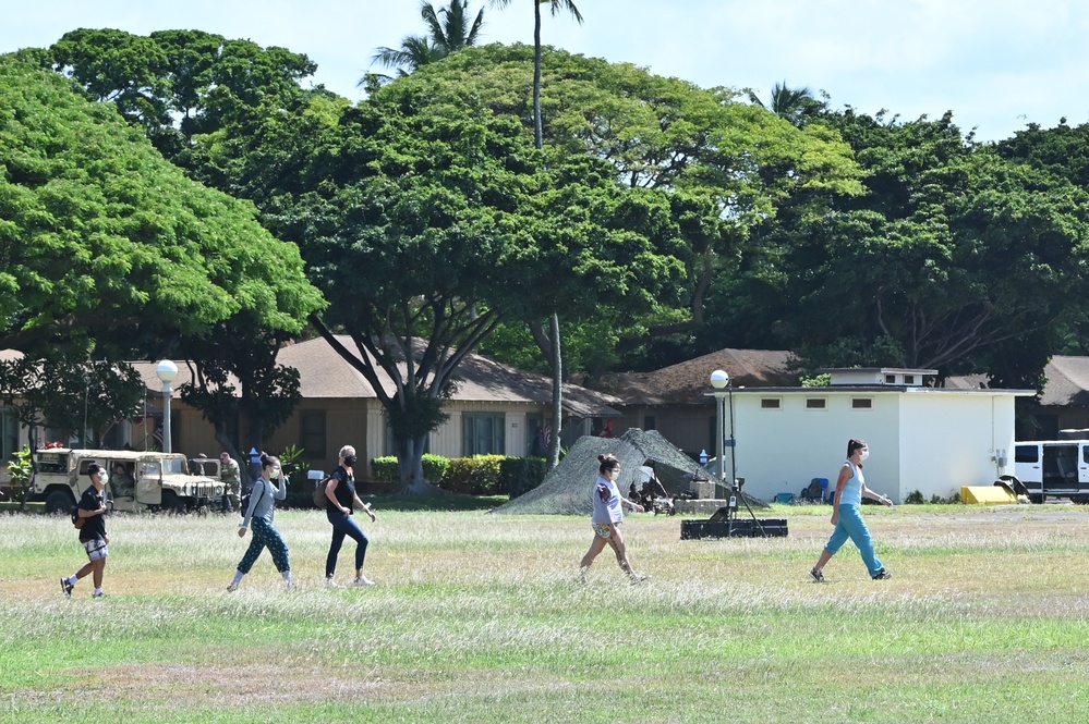 Transporting of Simulated Casualties to HADR Camp