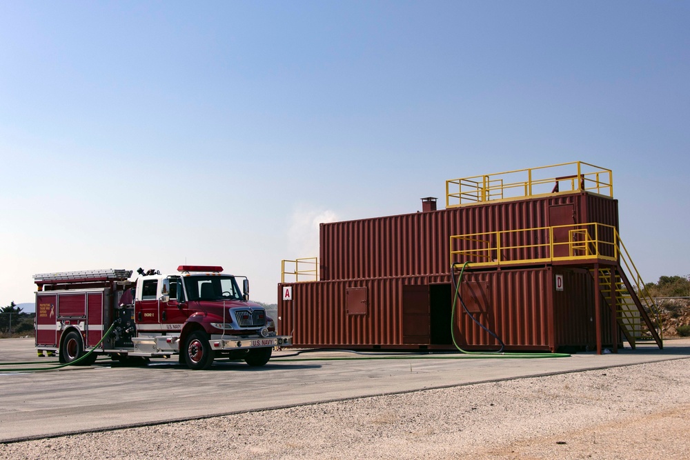 Firefighters improve readiness with live fire simulator