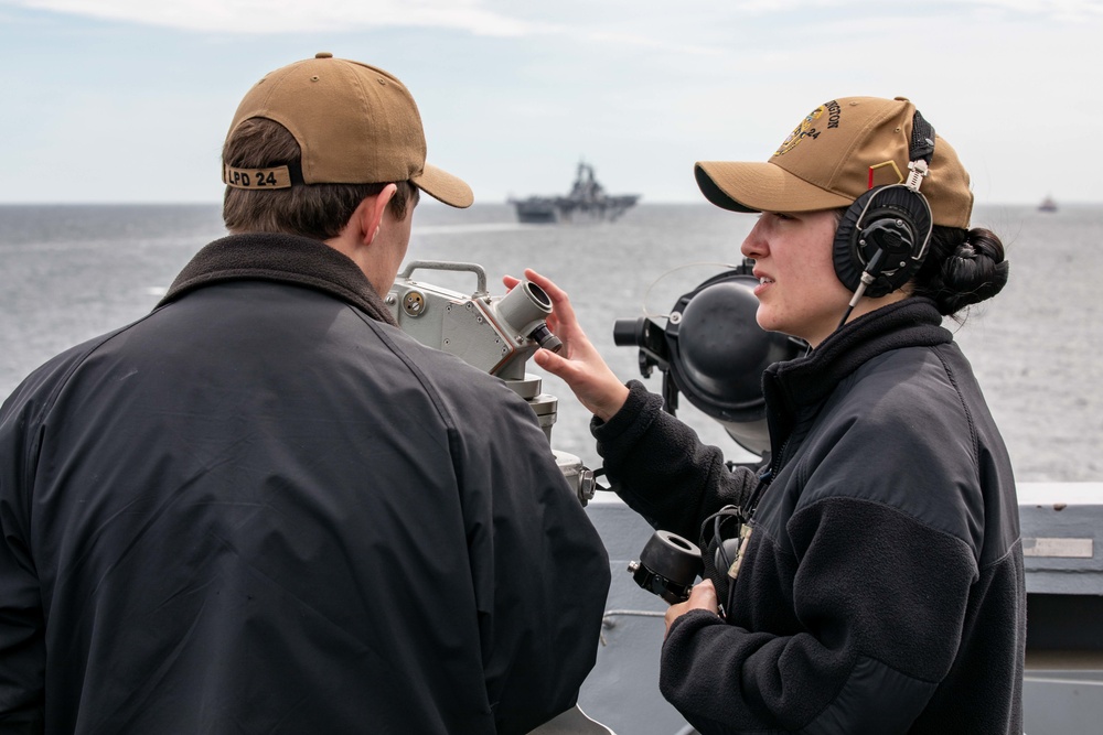 USS Arlington transits Danish Straits