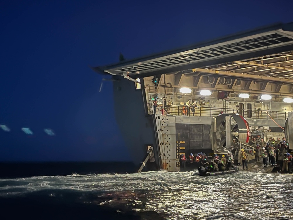 Well Deck Operations aboard USS New Orleans August 1, 2022