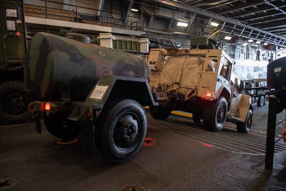 Well Deck Operations aboard USS New Orleans August 1, 2022