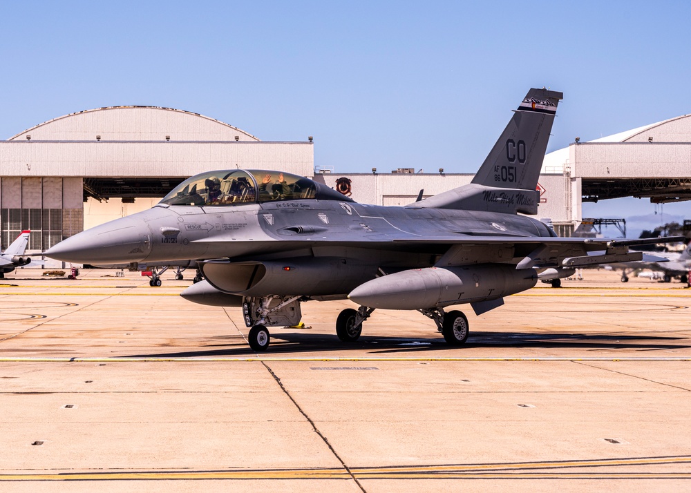 F-16 Fighting Falcons and F-18 Flight Operations