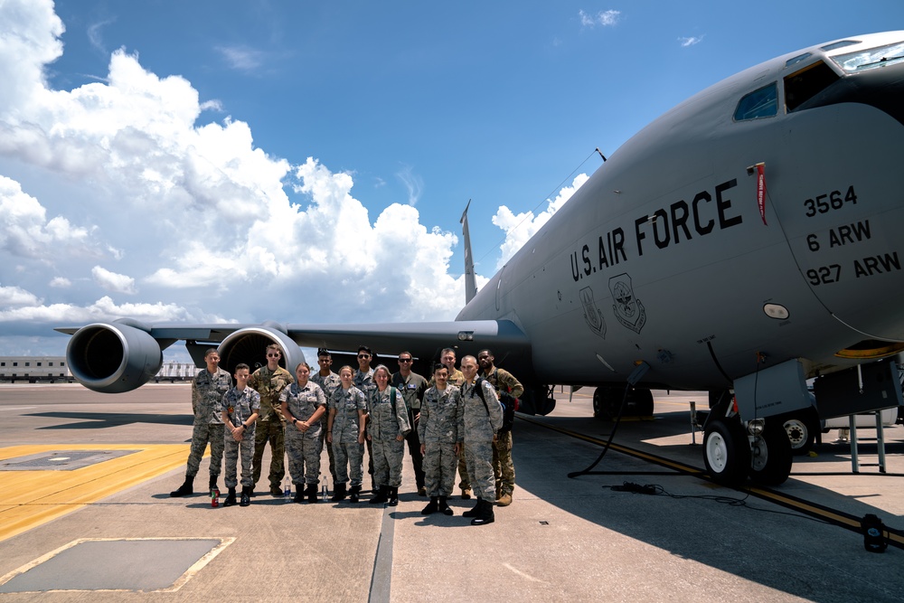 CAP cadets experience flight on KC-135