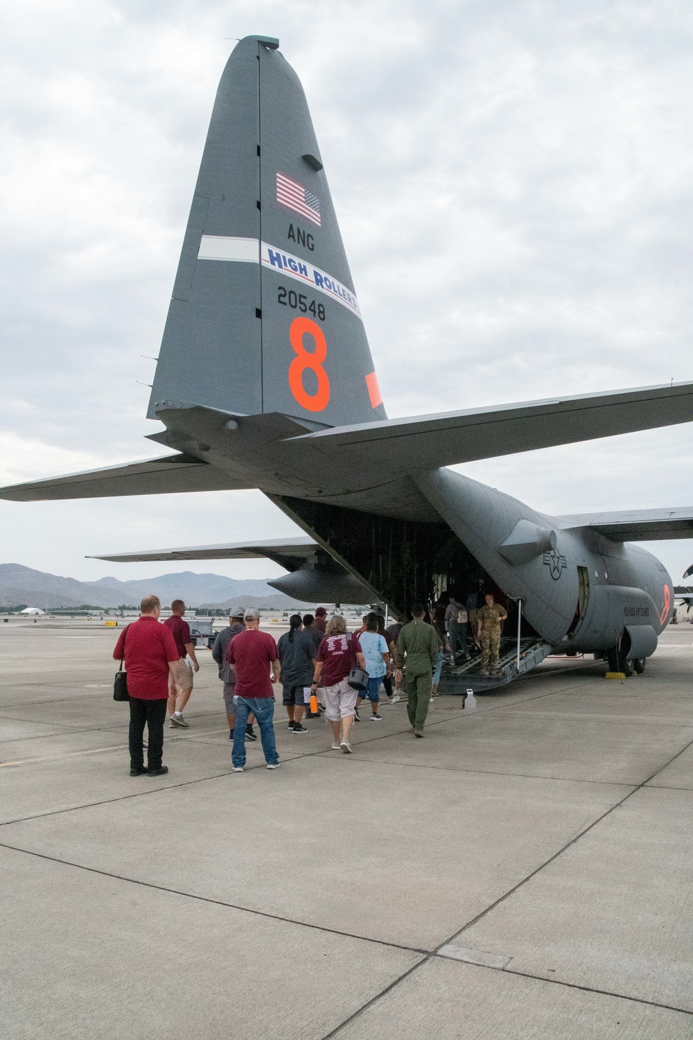 Pyramid Lake High School administration tours Nevada Air National Guard Base on Aug. 1, 2022