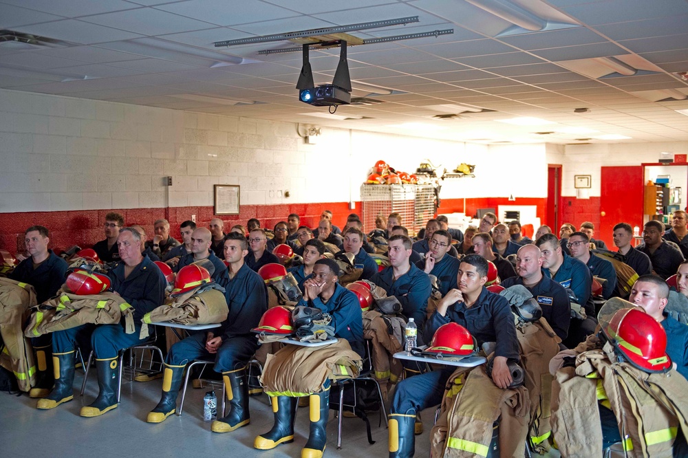 John F. Kennedy Sailors Participate at Farrier Firefighting School