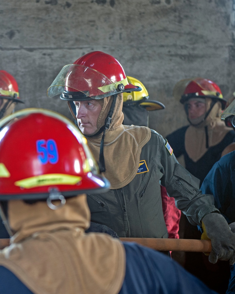 John F. Kennedy Sailors Participate at Farrier Firefighting School