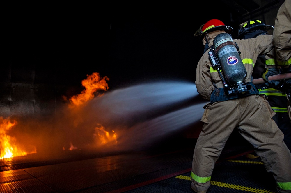 John F. Kennedy Sailors Participate at Farrier Firefighting School