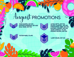 507th ARW August Enlisted Promotions