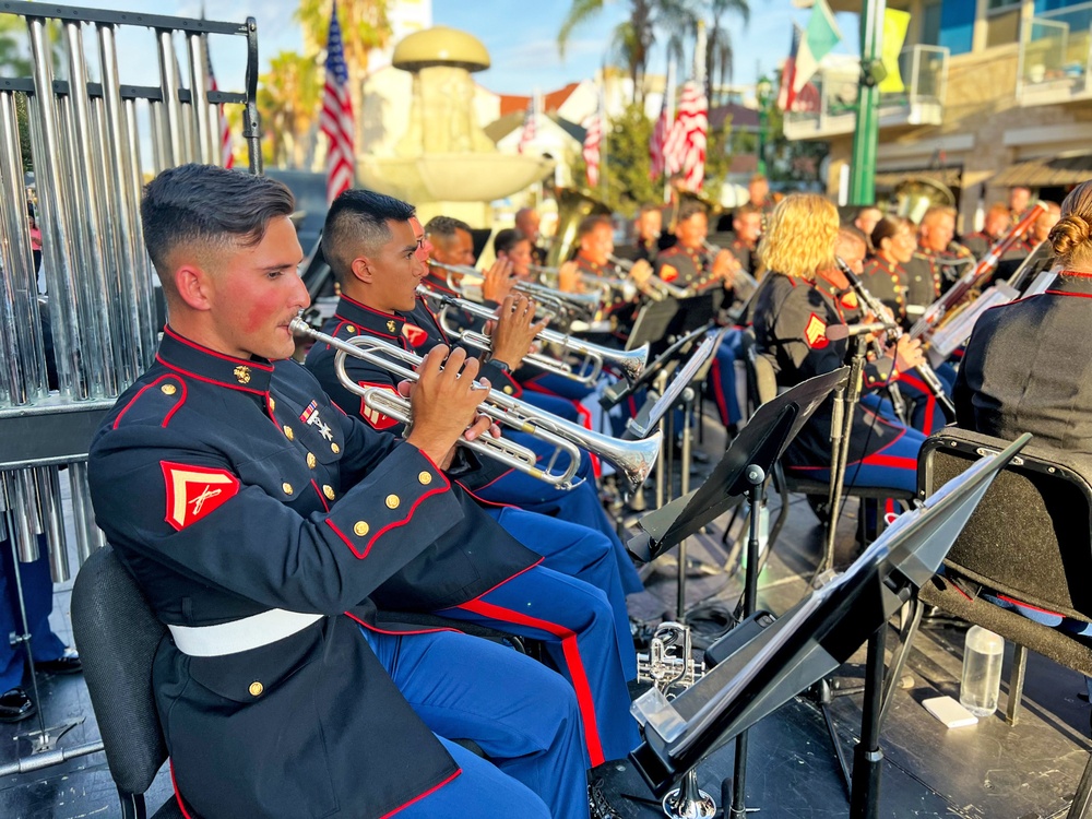 Marine Band San Diego performs in Little Italy