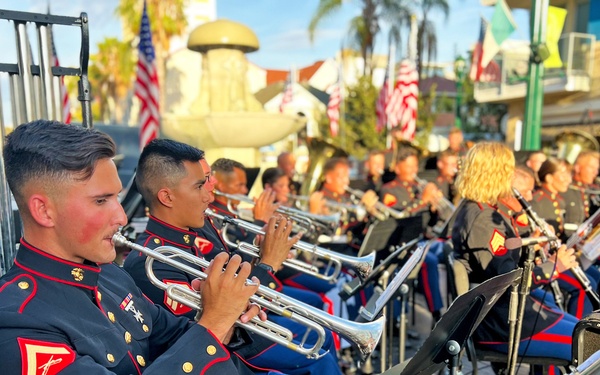 Marine Band San Diego performs in Little Italy