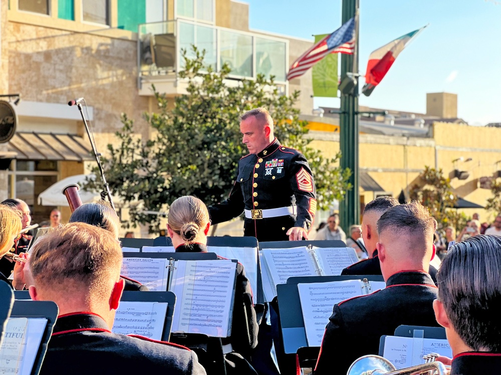 Marine Band San Diego performs in Little Italy