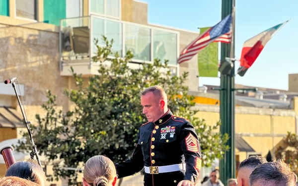 Marine Band San Diego performs in Little Italy
