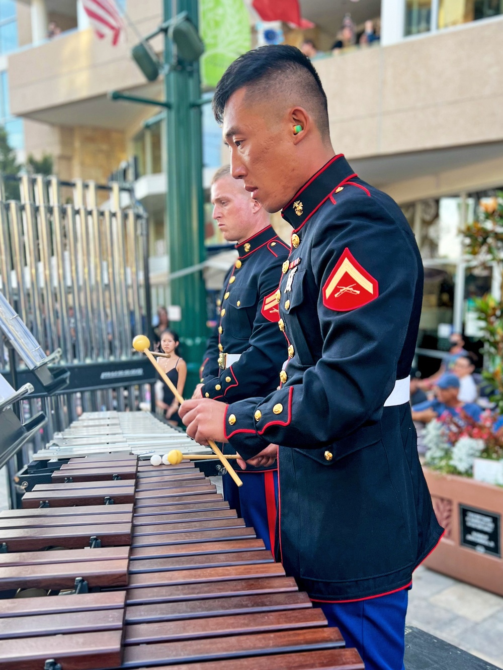 Marine Band San Diego performs in Little Italy