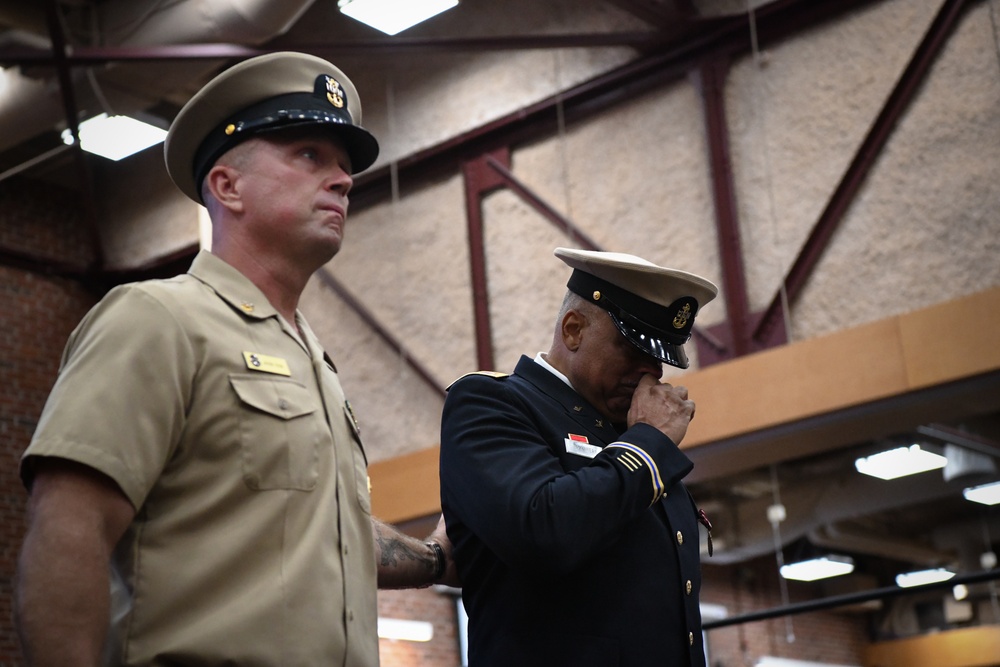 CWO5 Brashear Retires, honorarily appointed as a Navy Chief by 15th MCPON