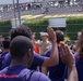 Marine Corps Poolees swear in at the Pocono Raceway