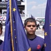 Marine Corps Poolees swear in at the Pocono Raceway