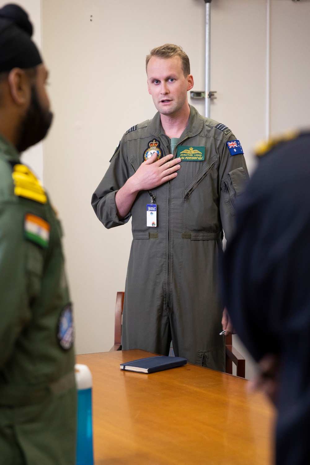 Royal Australian Air Force and Indian Navy Combined training discussion