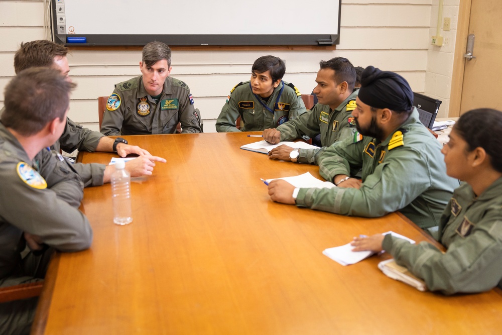 Royal Australian Air Force and Indian Navy combined training discussion