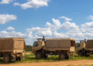 3rd Combat Aviation Brigade Soldiers Conduct Convoy Protection Platform Gunnery Training