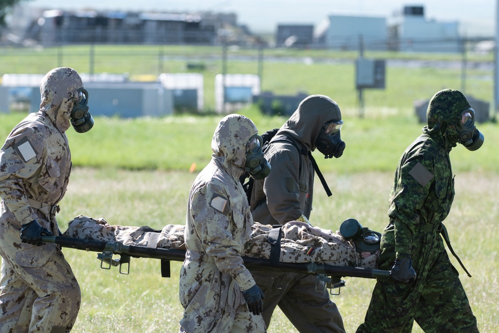 Multinational NATO CBRN Defense Battalion live-agent exercise concludes in Canada