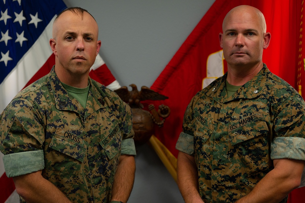 Introducing Lt. Col. Thomas Coyle and Master Gunnery Sgt. Darry Cross:  MCD command team