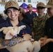 USS George H.W. Bush Puppies on the Pier