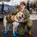 USS George H.W. Bush Recieves Puppy Love and Kisses