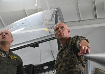 Sergeant Major Howard Kreamer visits Whiteman