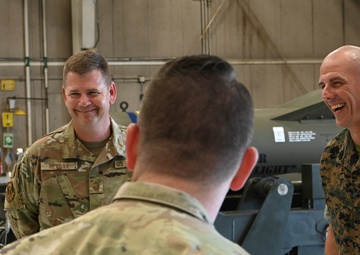 Sergeant Major Howard Kreamer visits Whiteman