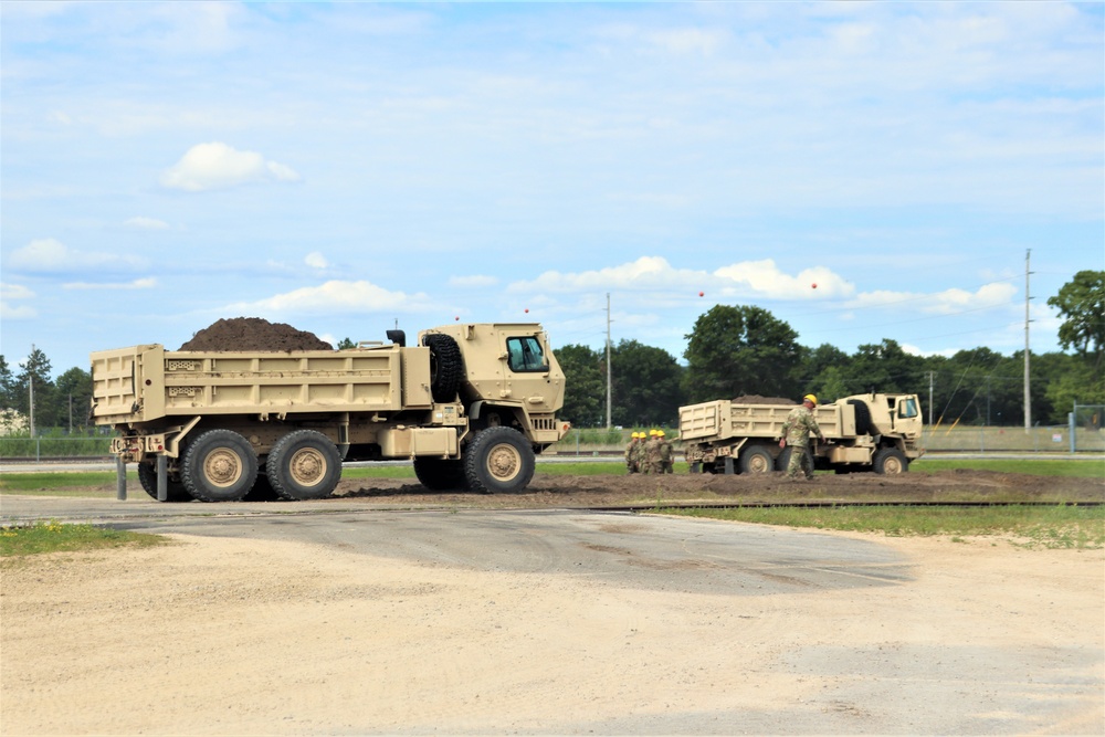 Army Reserve’s 390th Engineer Company completes project moving 3,000 tons of earth at Fort McCoy