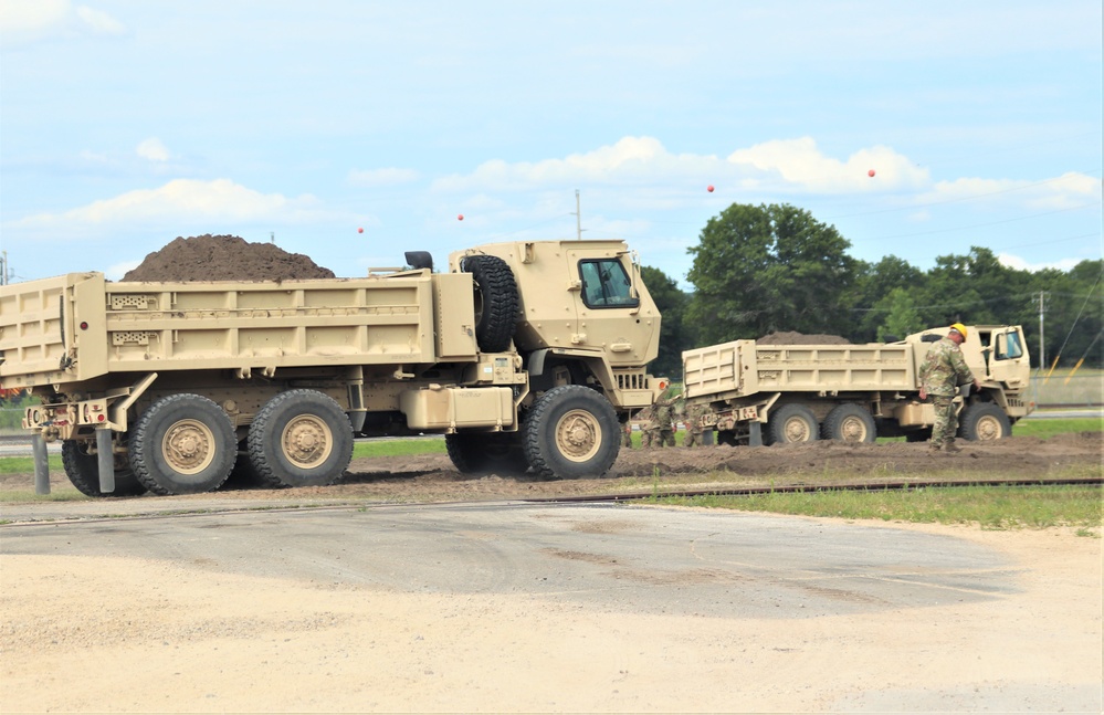 Army Reserve’s 390th Engineer Company completes project moving 3,000 tons of earth at Fort McCoy