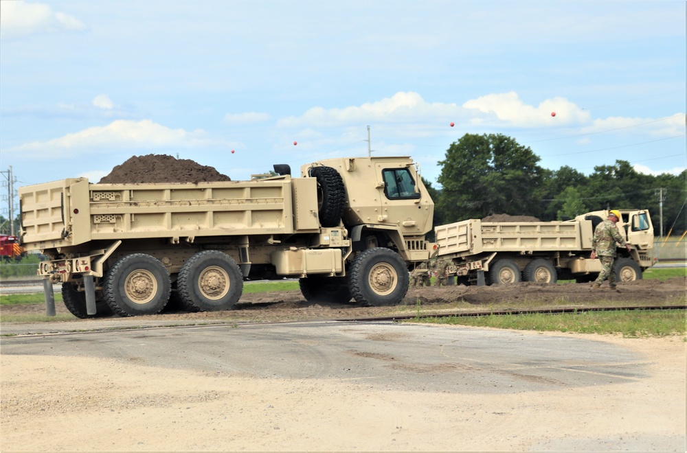 Army Reserve’s 390th Engineer Company completes project moving 3,000 tons of earth at Fort McCoy