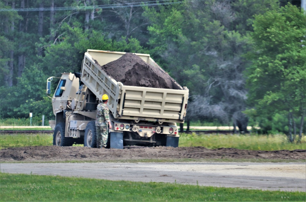 Army Reserve’s 390th Engineer Company completes project moving 3,000 tons of earth at Fort McCoy