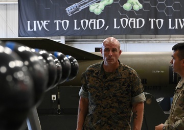 Sergeant Major Howard Kreamer visits Whiteman
