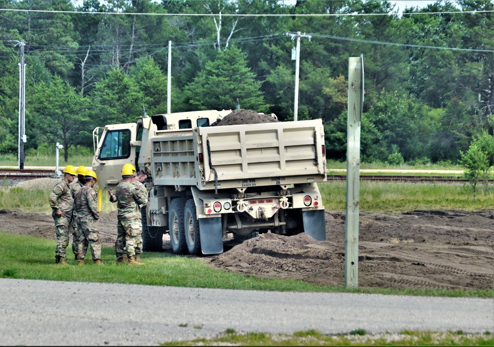Army Reserve’s 390th Engineer Company completes project moving 3,000 tons of earth at Fort McCoy