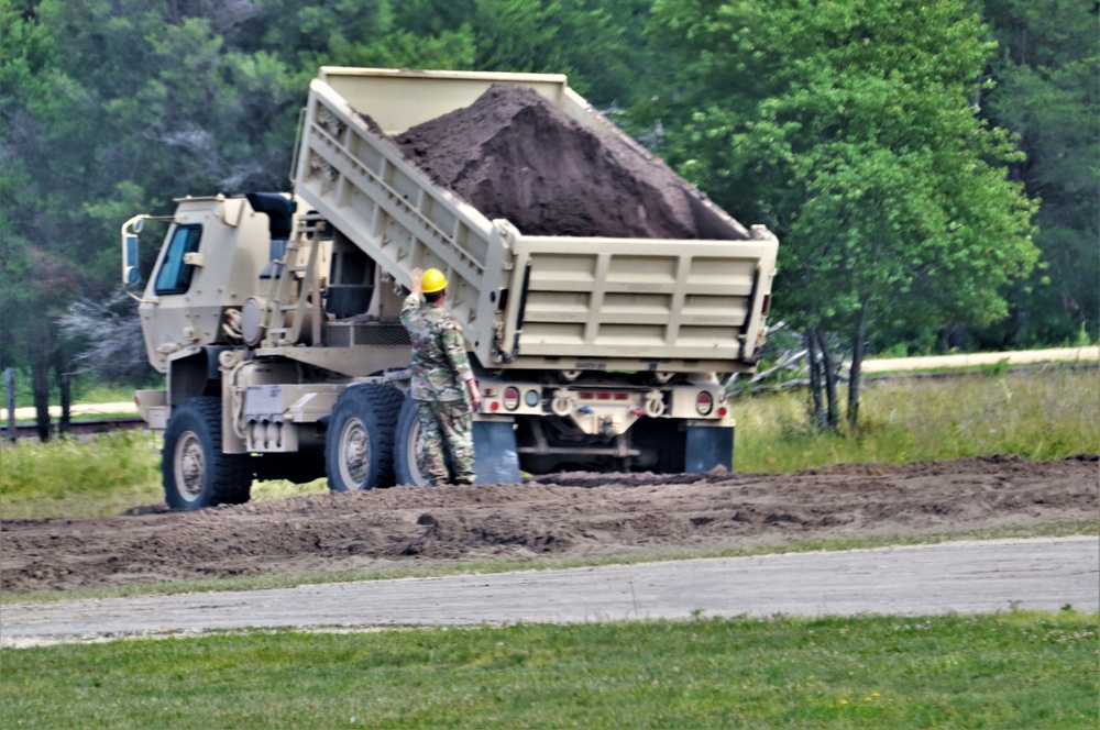 Army Reserve’s 390th Engineer Company completes project moving 3,000 tons of earth at Fort McCoy